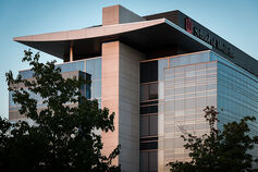 Exterior shot of the School of Medicine.